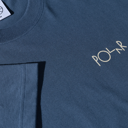 Polar Stroke Logo Contrast Tee - Grey Blue