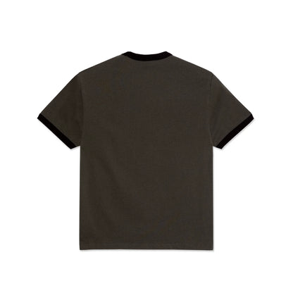 Polar Ringer Tee - Dirty Black/Black