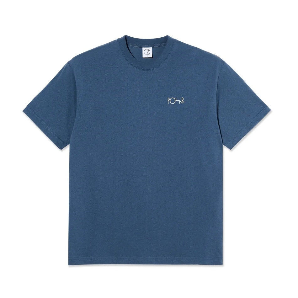 Polar Stroke Logo Contrast Tee - Grey Blue