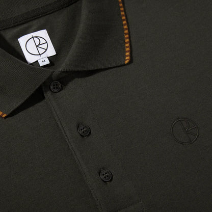 Polar Checkered Surf Polo Shirt - Dirty Black