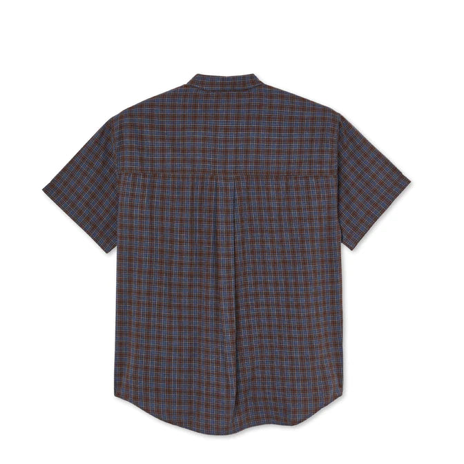 Polar Mitchell Poplin Shirt - Brown/Blue