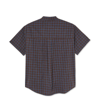 Polar Mitchell Poplin Shirt - Brown/Blue
