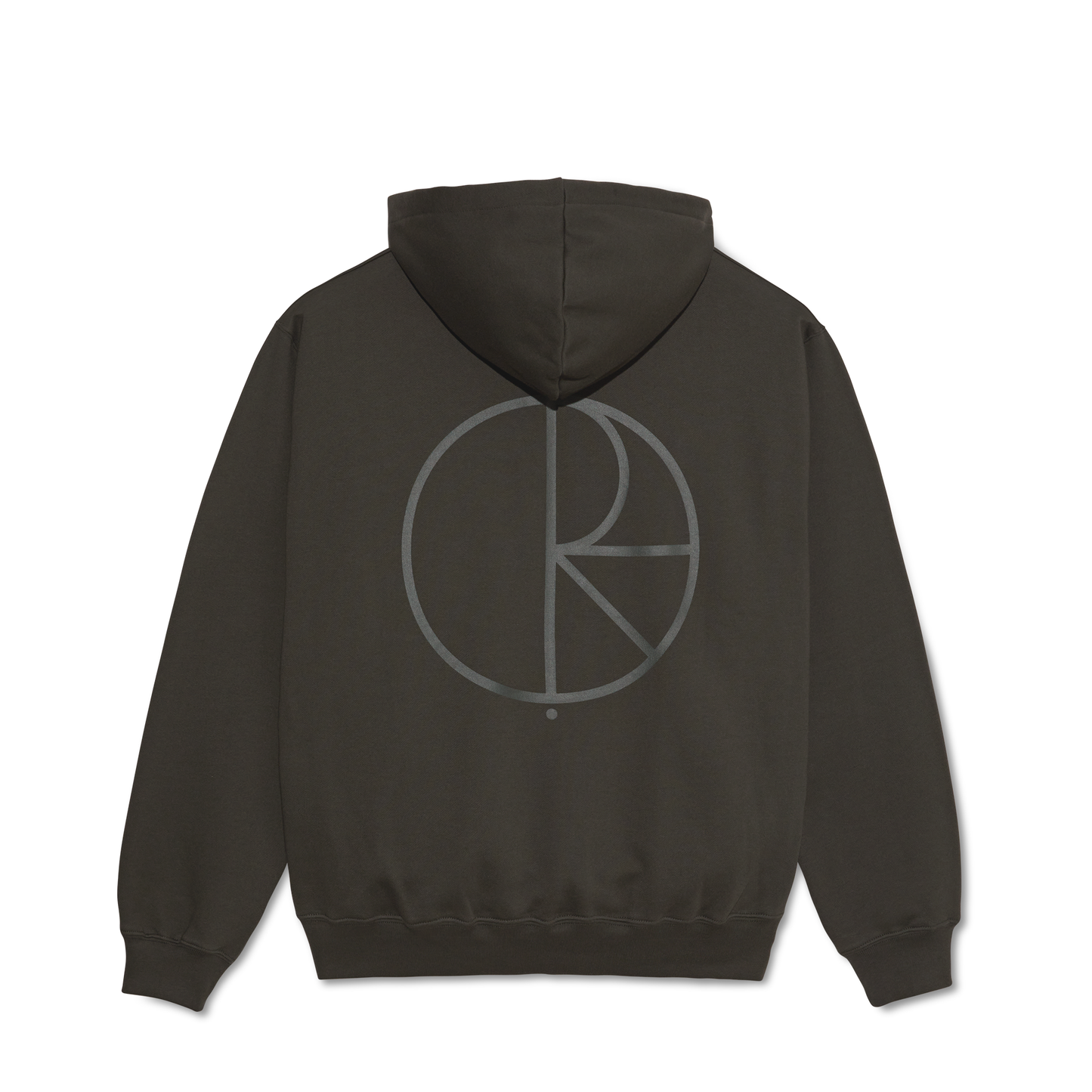 Polar Dave Hoodie Stroke Logo - Dirty Black