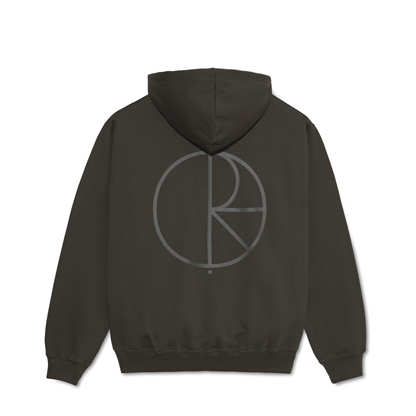 Polar Dave Hoodie Stroke Logo - Dirty Black
