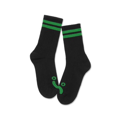 Polar Happy Sad Socks - Black/Green