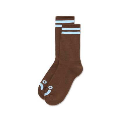 Polar Happy Sad Socks - Brown/Blue