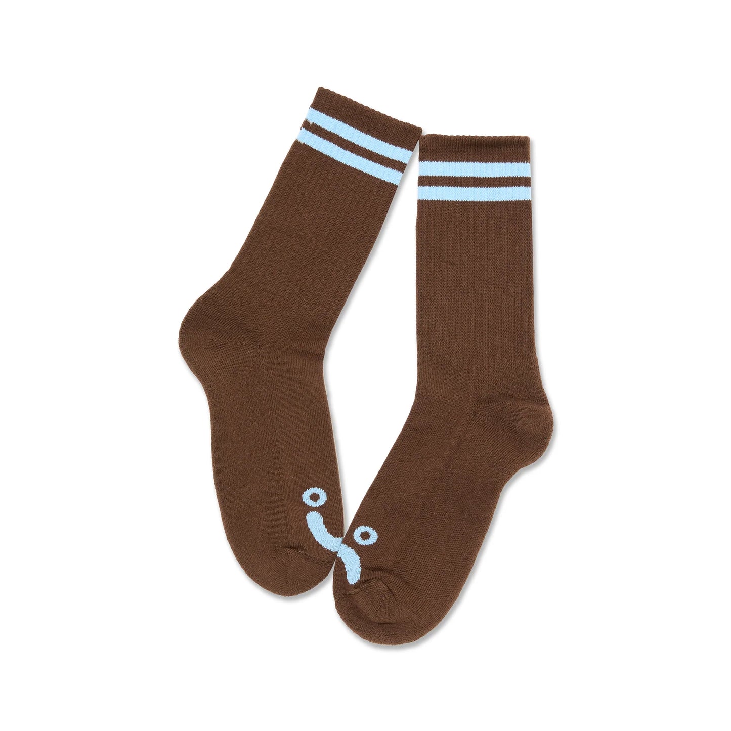 Polar Happy Sad Socks - Brown/Blue