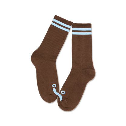 Polar Happy Sad Socks - Brown/Blue