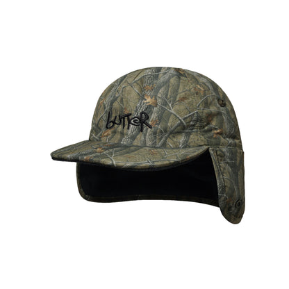 Butter Goods Polartec Reversible Trapper Cap - Forest Camo / Navy