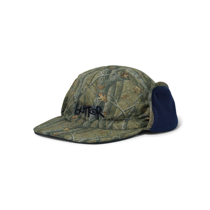 Butter Goods Polartec Reversible Trapper Cap - Forest Camo / Navy