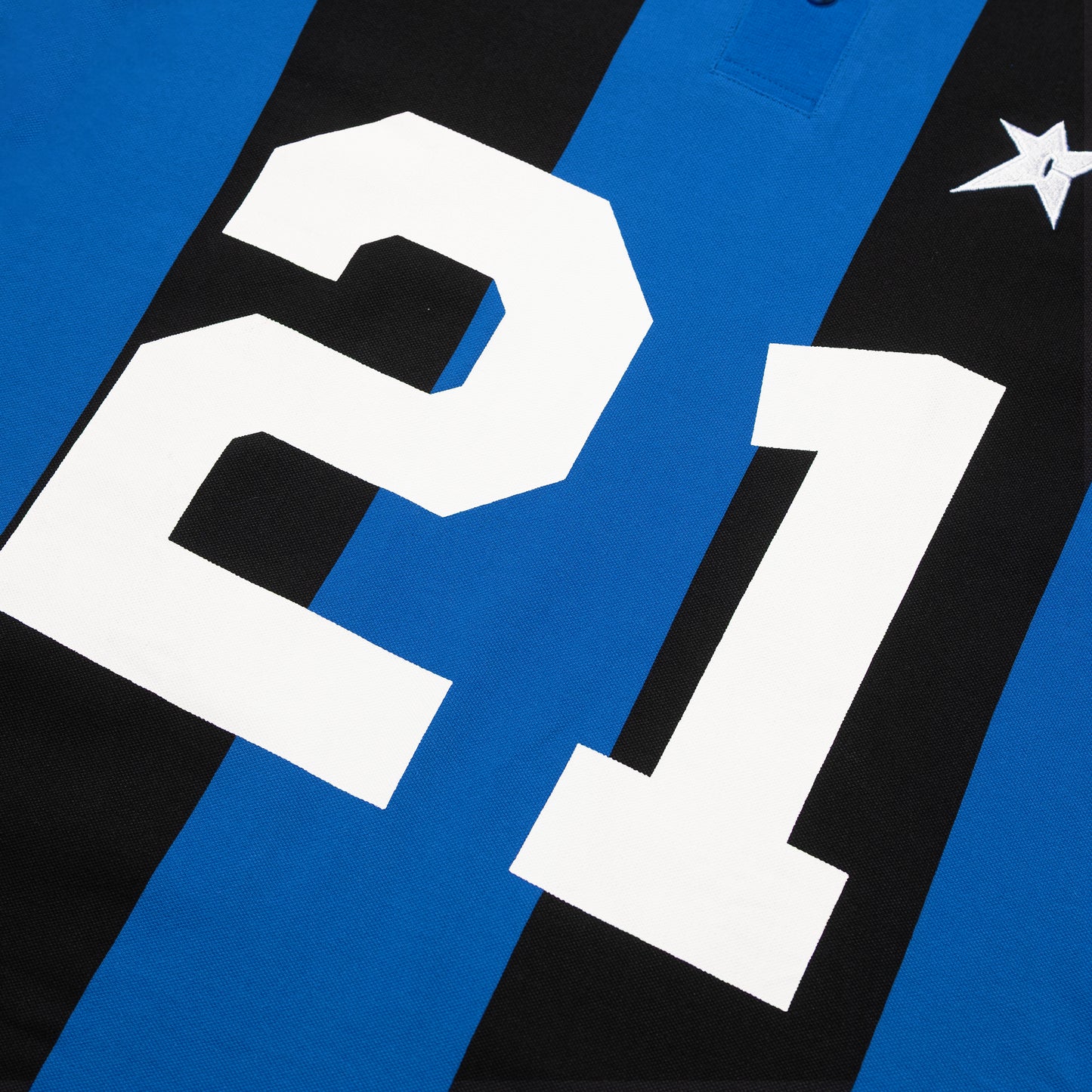 Carpet Company Polo Jersey - Blue Stripe