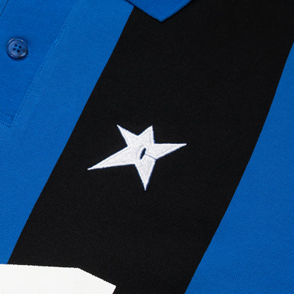 Carpet Company Polo Jersey - Blue Stripe