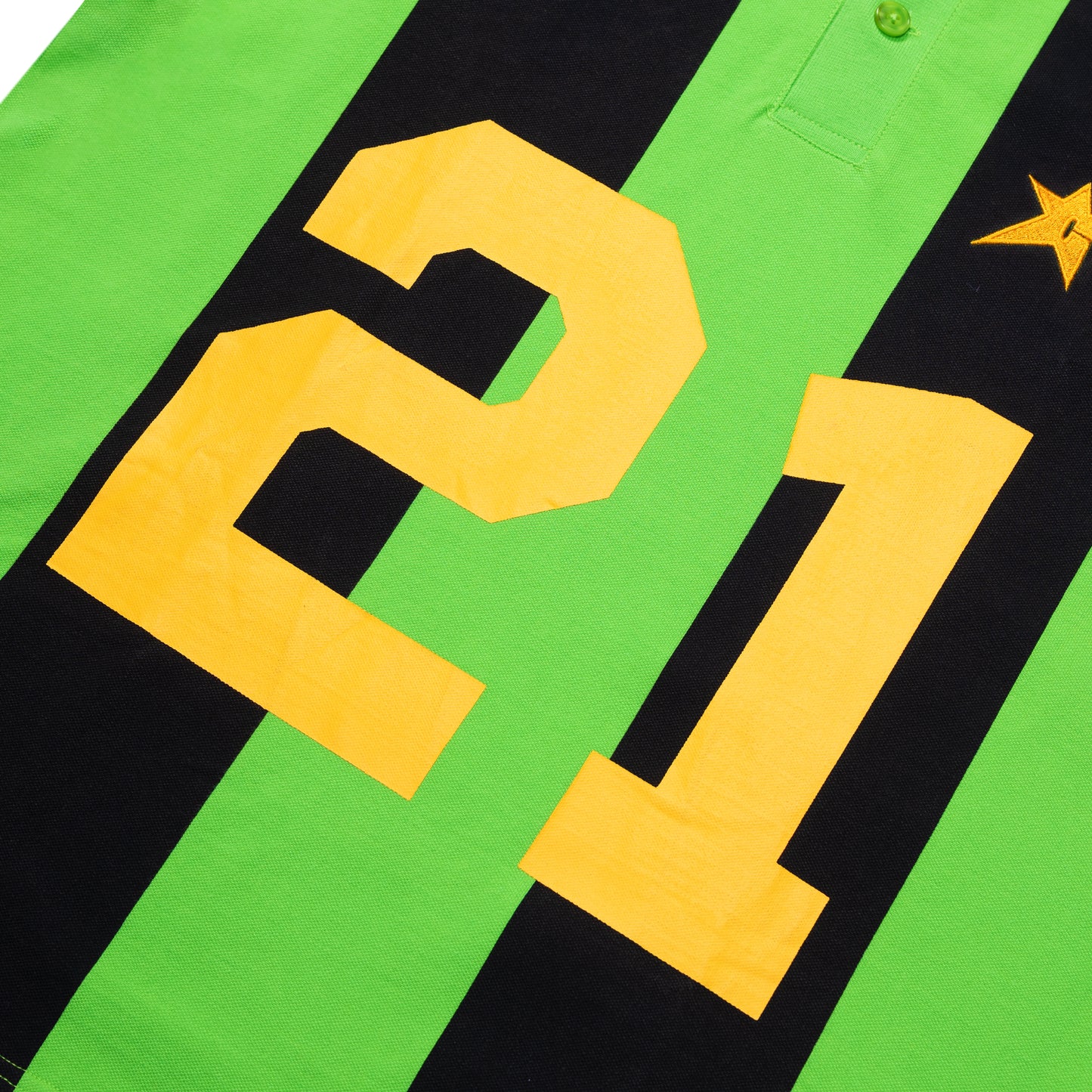 Carpet Company Polo Jersey - Green Stripe