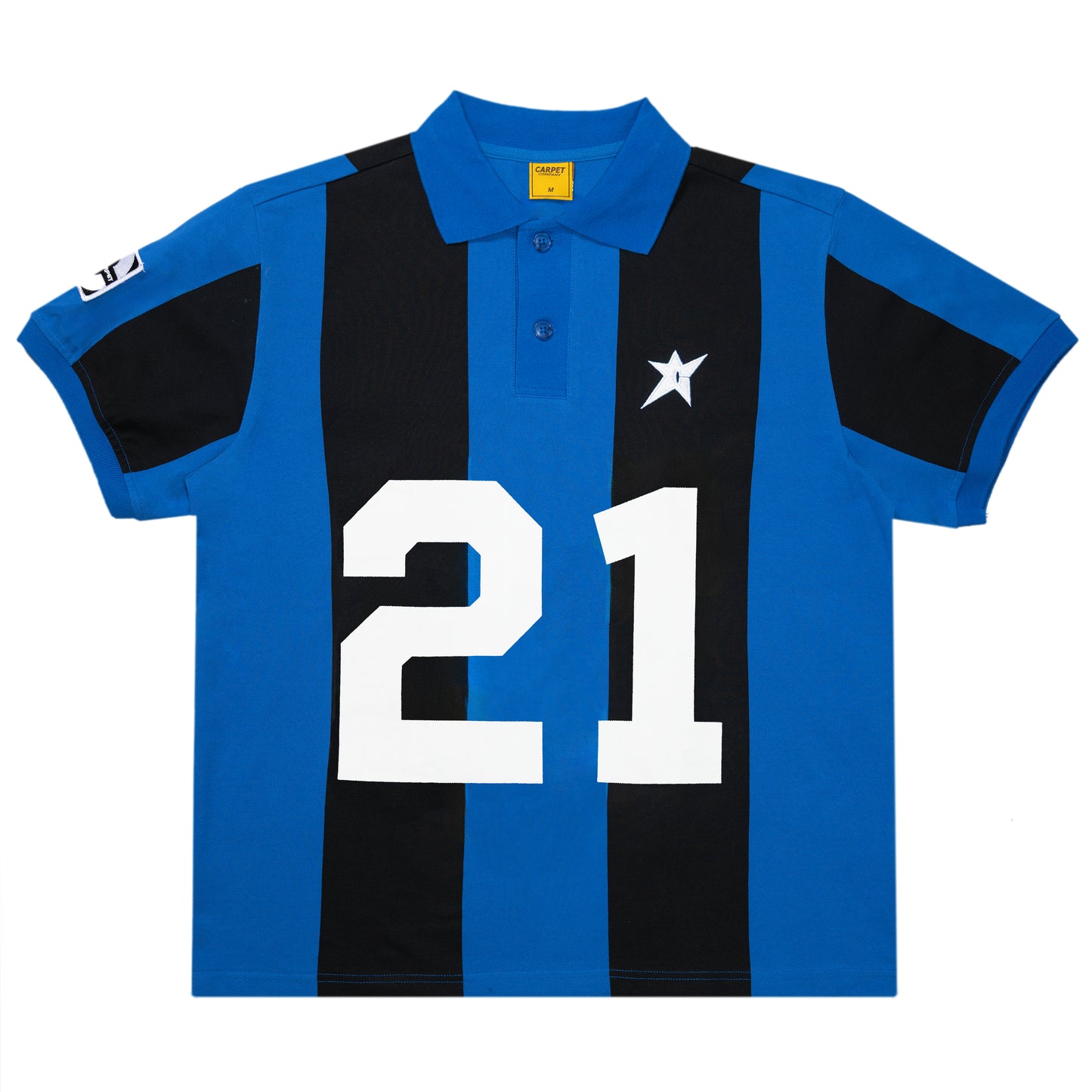 Carpet Company Polo Jersey - Blue Stripe