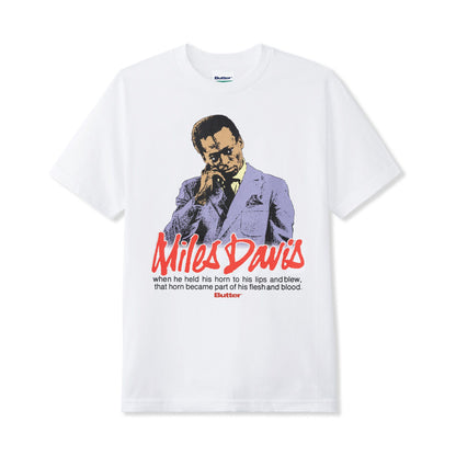 Butter Goods Miles Davis Portrait Tee - White