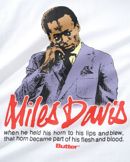 Butter Goods Miles Davis Portrait Tee - White
