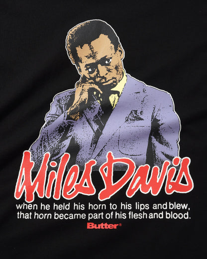Butter Goods Miles Davis Portrait Tee - Black