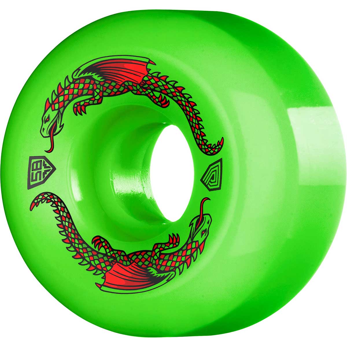 Powell Peralta Dragon Formula Green Wheel - 93A 58 mm X 33 mm