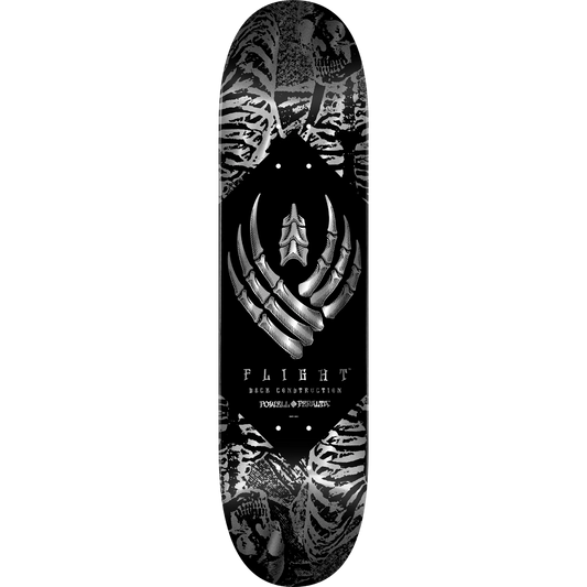 Powell Peralta Skeleton Silver Foil Flight Deck - 8.25