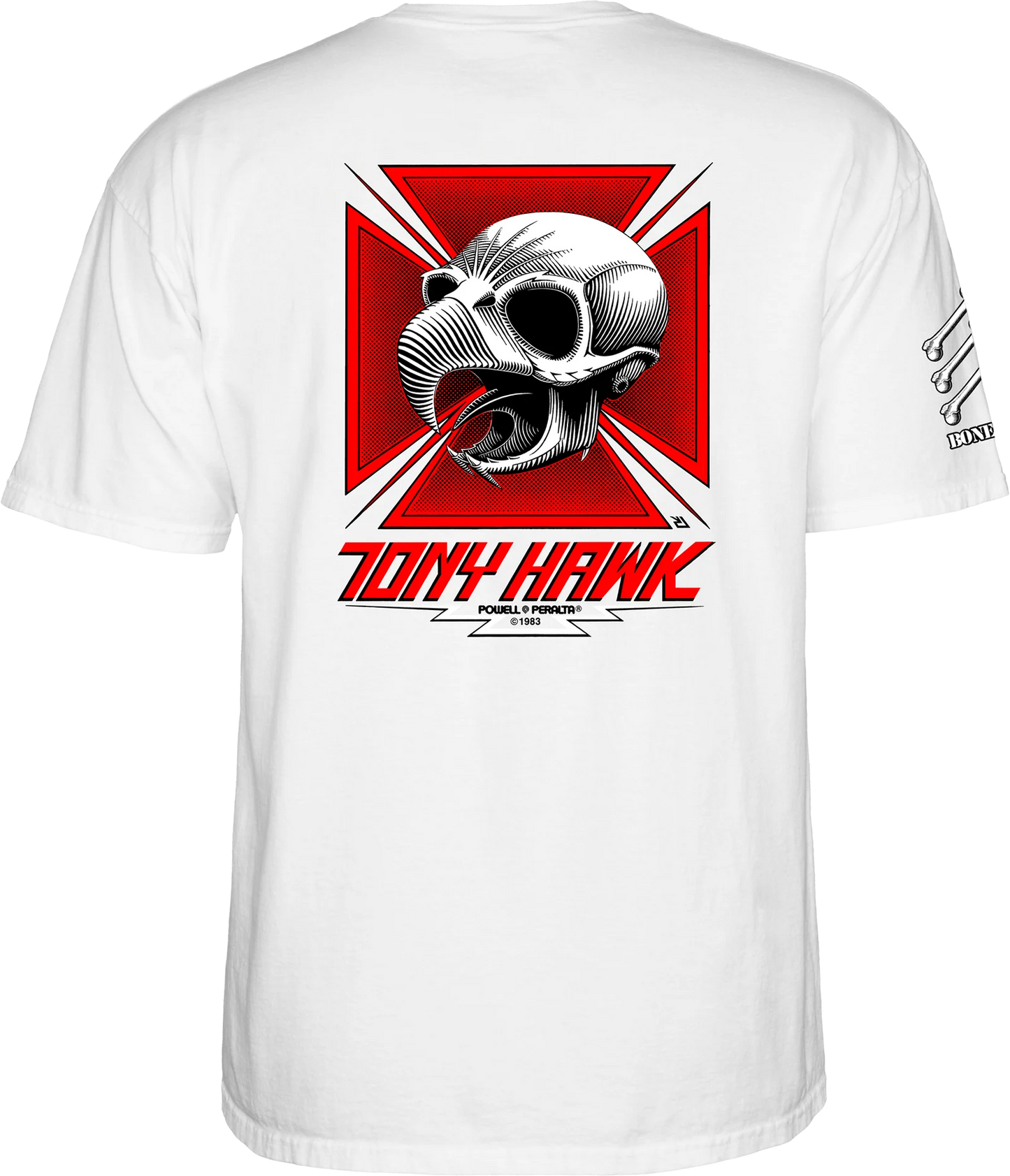 Powell Peralta Bones Brigade Hawk T-Shirt White