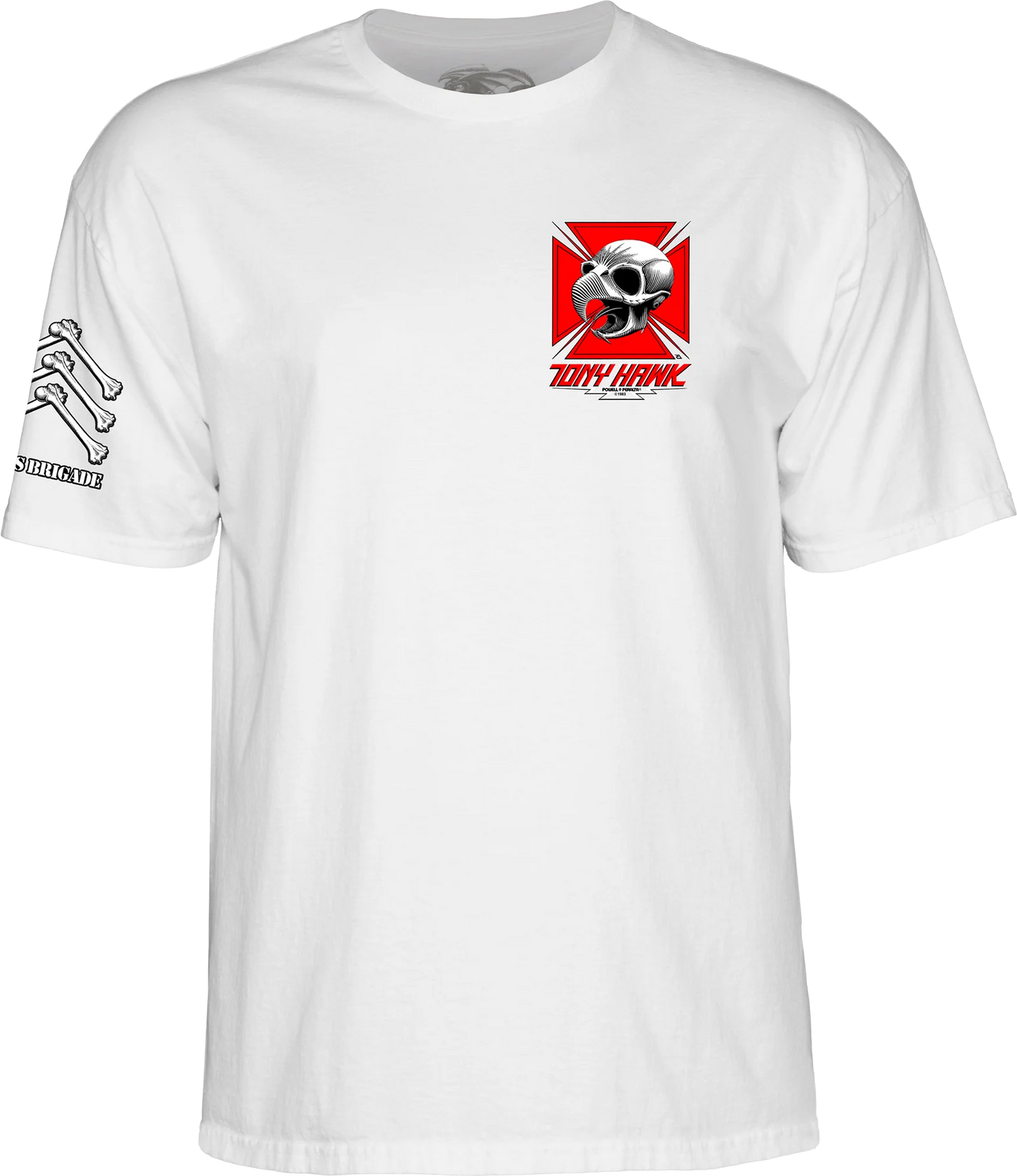 Powell Peralta Bones Brigade Hawk T-Shirt White