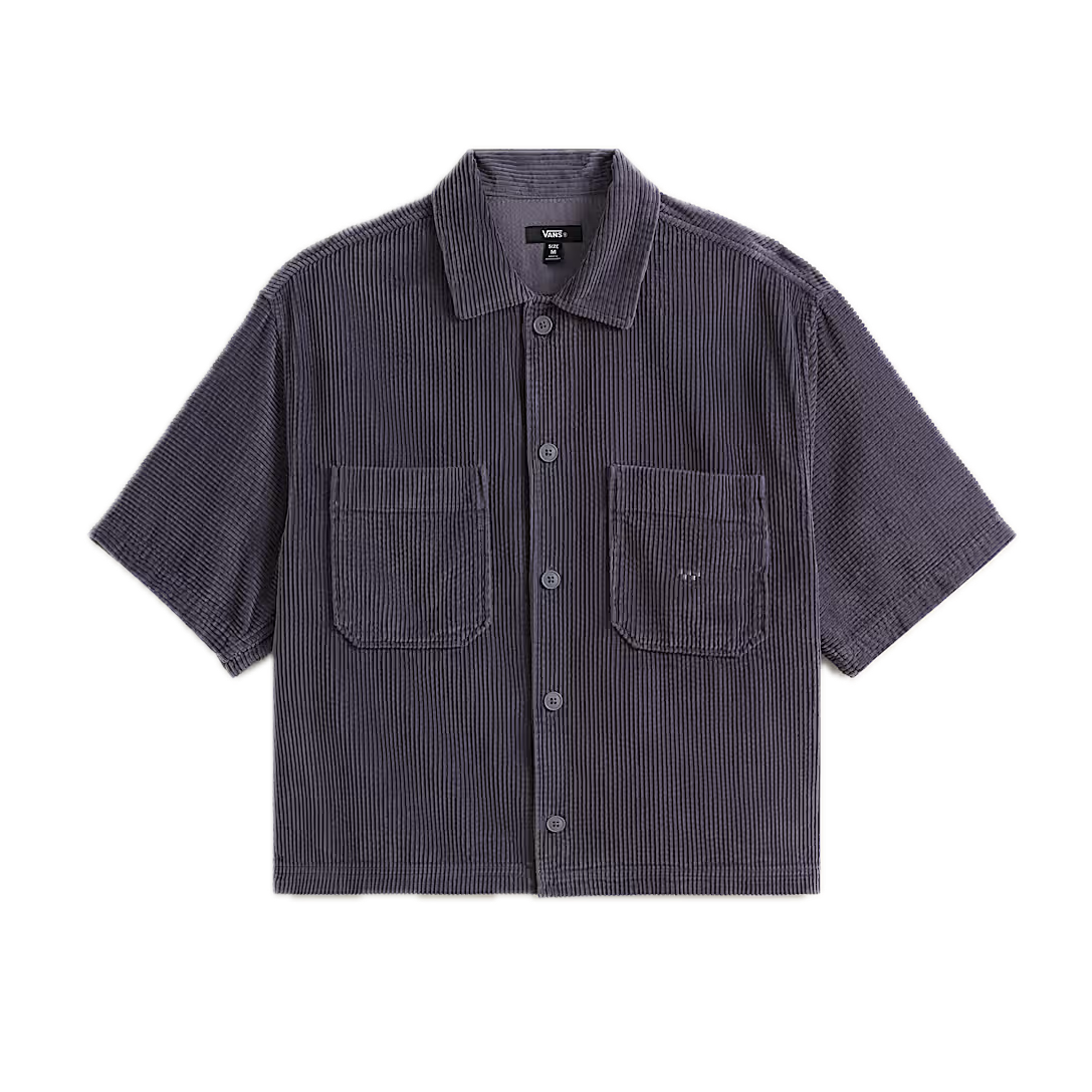 Vans Cord Button Up Shirt - Steel Shadow