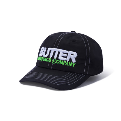 Butter Goods Program 6 Panel Cap - Black