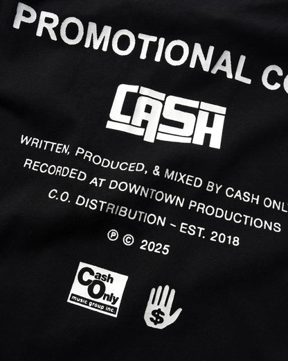 Cash Only Promotional Tee - Black