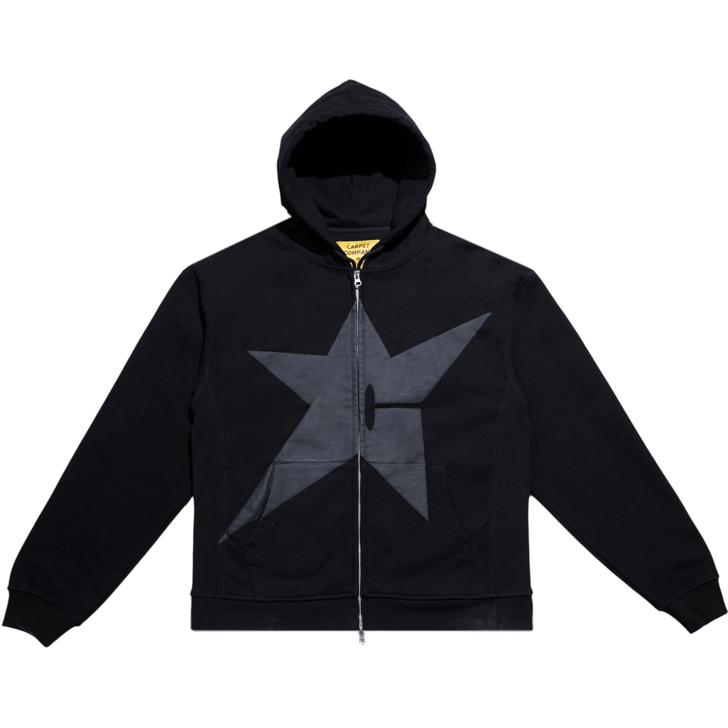 Carpet Company Puff Print Zip Hoodie - Black