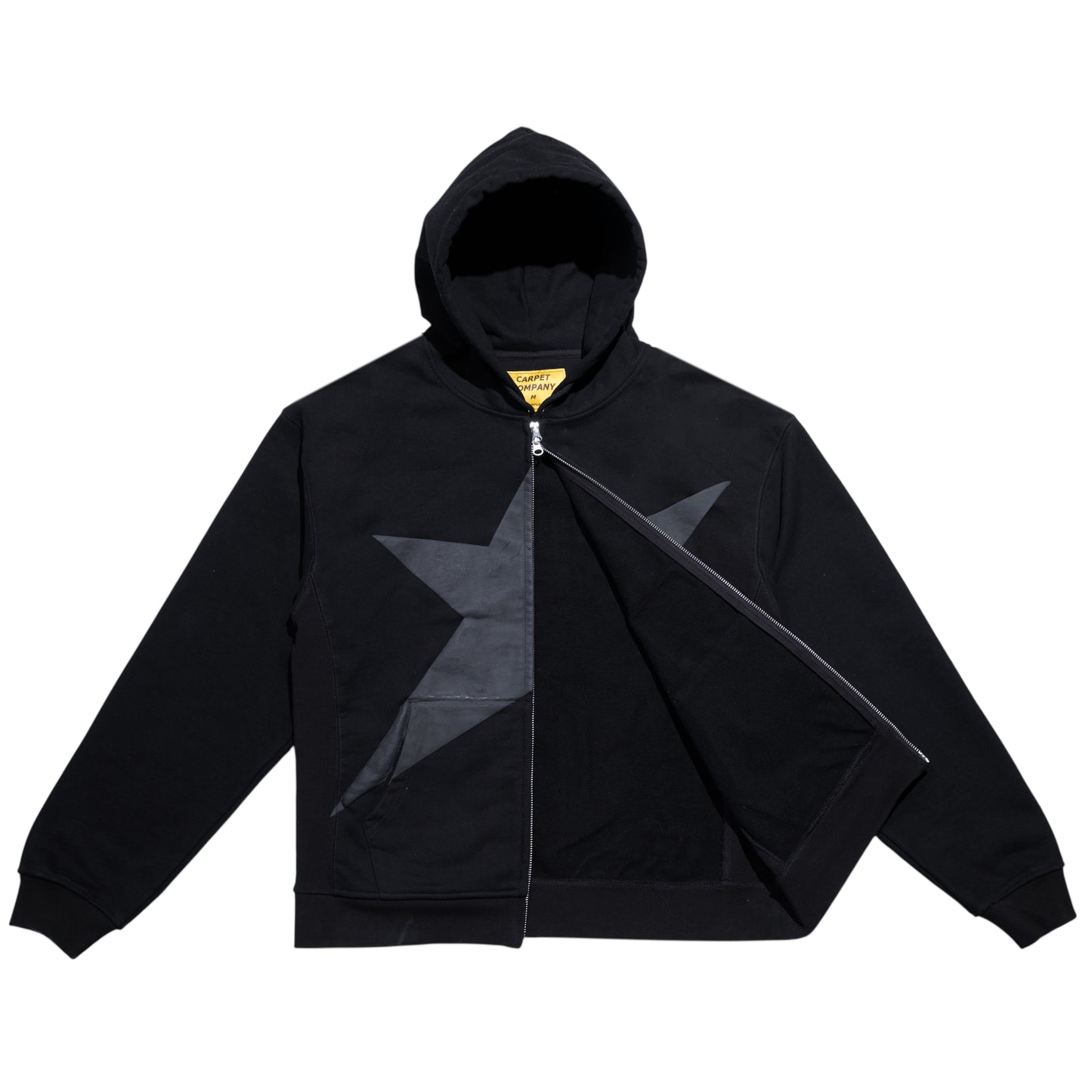 Carpet Company Puff Print Zip Hoodie - Black