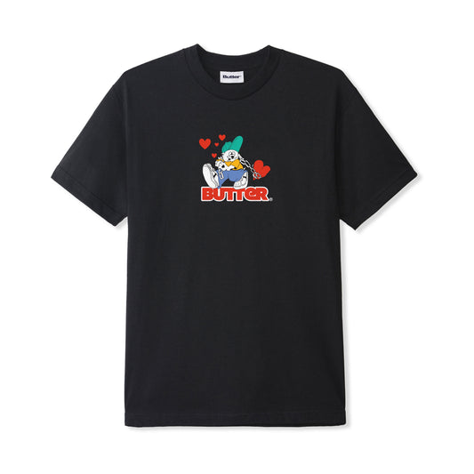 Butter Goods Puppy Love Logo Tee - Black