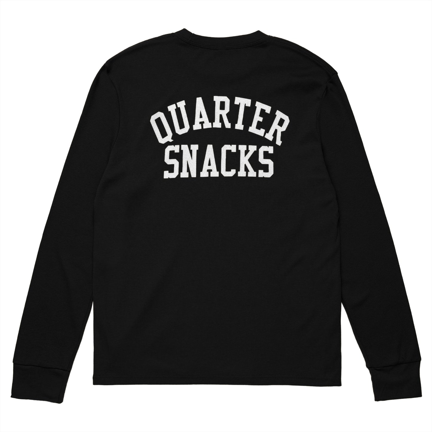 Quartersnacks Arch Printed Thermal Longsleeve Tee - Black