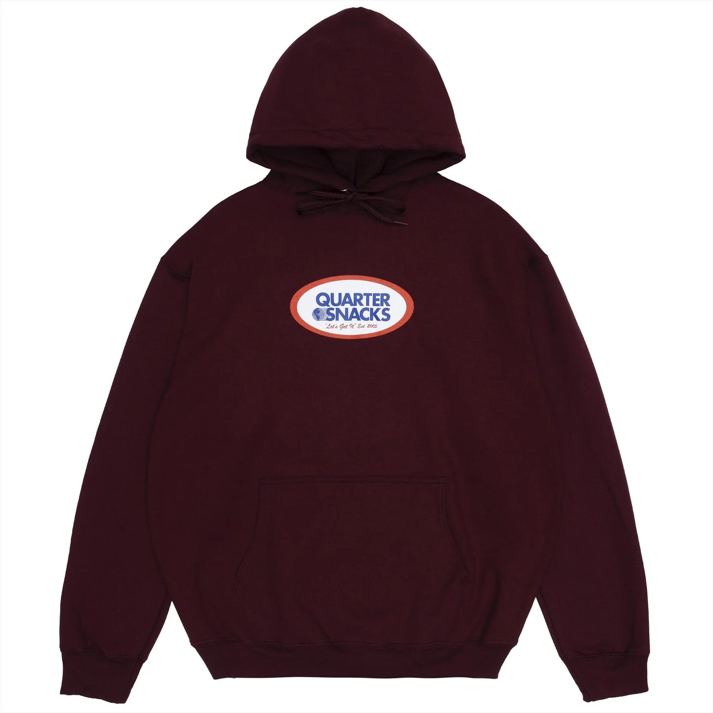 Quartersnacks Oval Hoodie - Maroon