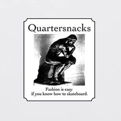 Quartersnacks Thinker Tee - White