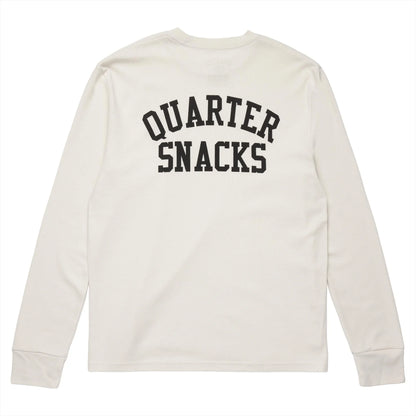 Quartersnacks Arch Printed Thermal Longsleeve Tee - Bone
