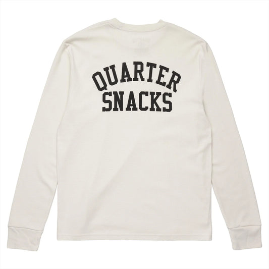Quartersnacks Arch Printed Thermal Longsleeve Tee - Bone