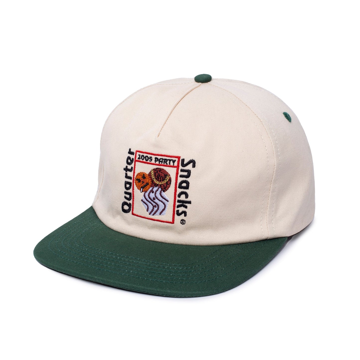 Quartersnacks Party Cap - Cream/Green