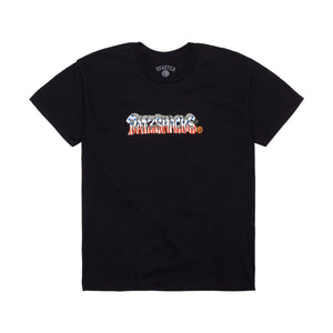 Quartersnacks Rat Ratz Script Tee - Black