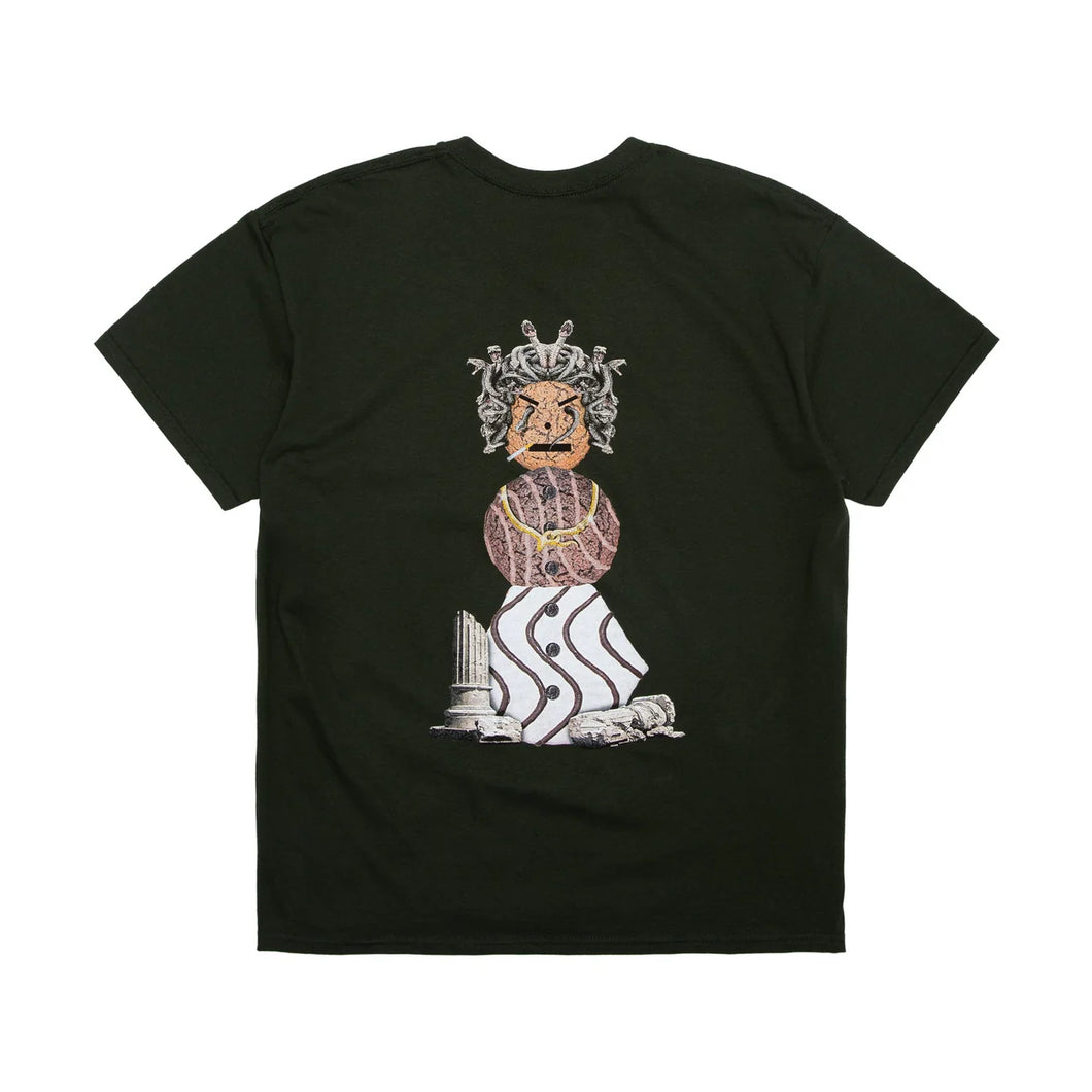 Quartersnacks Medusa Snackman Tee - Forest Green