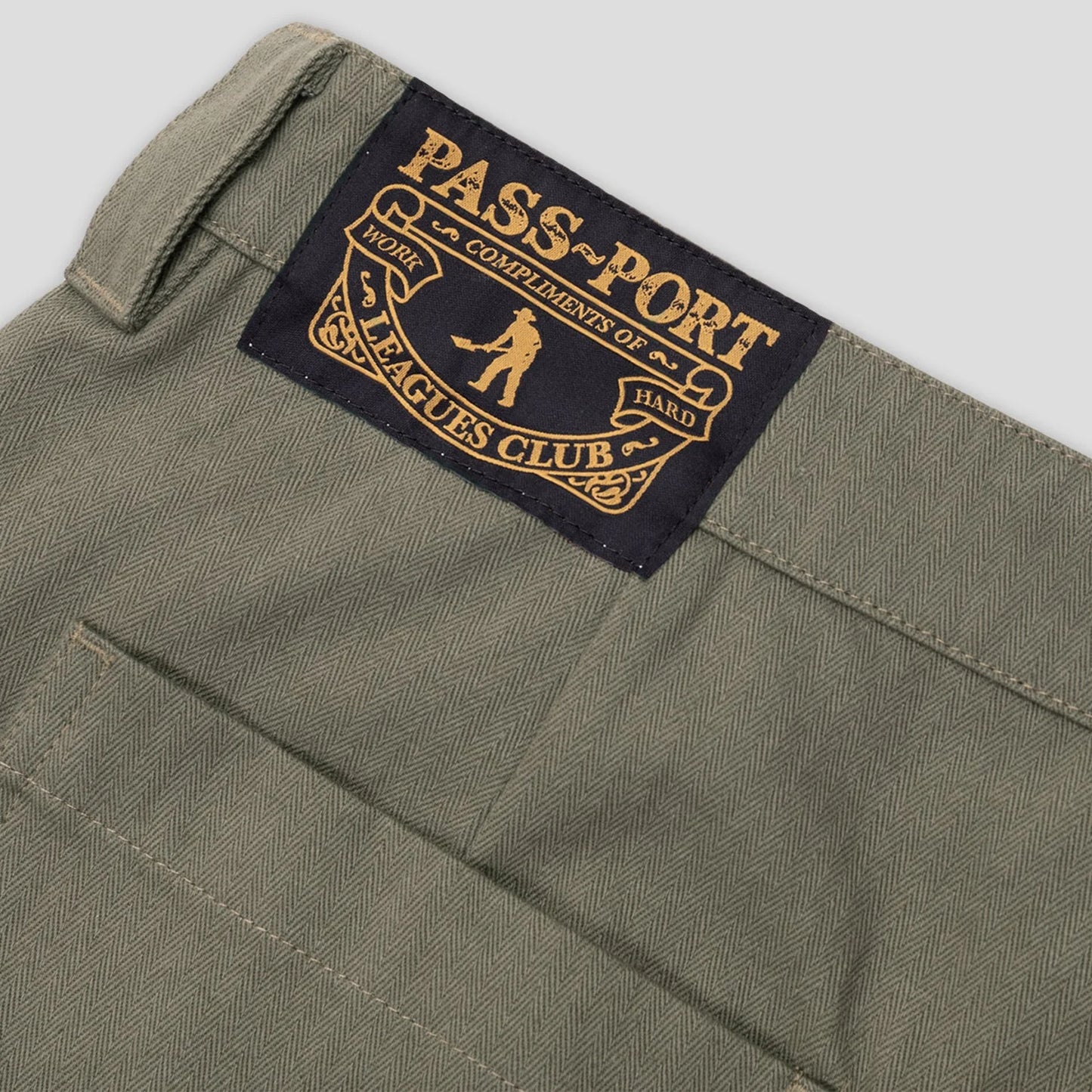 Pass-Port Herringbone Leagues Club Short - Olive