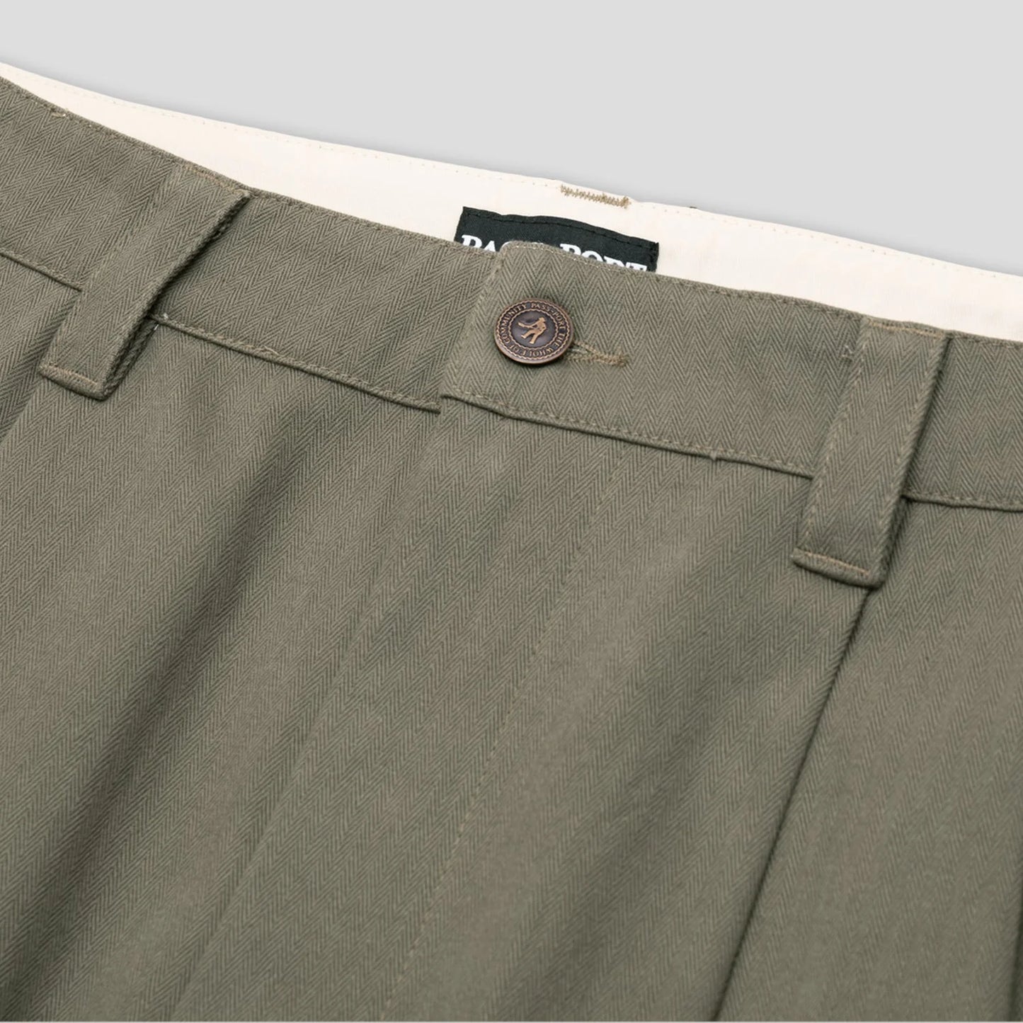 Pass-Port Herringbone Leagues Club Short - Olive