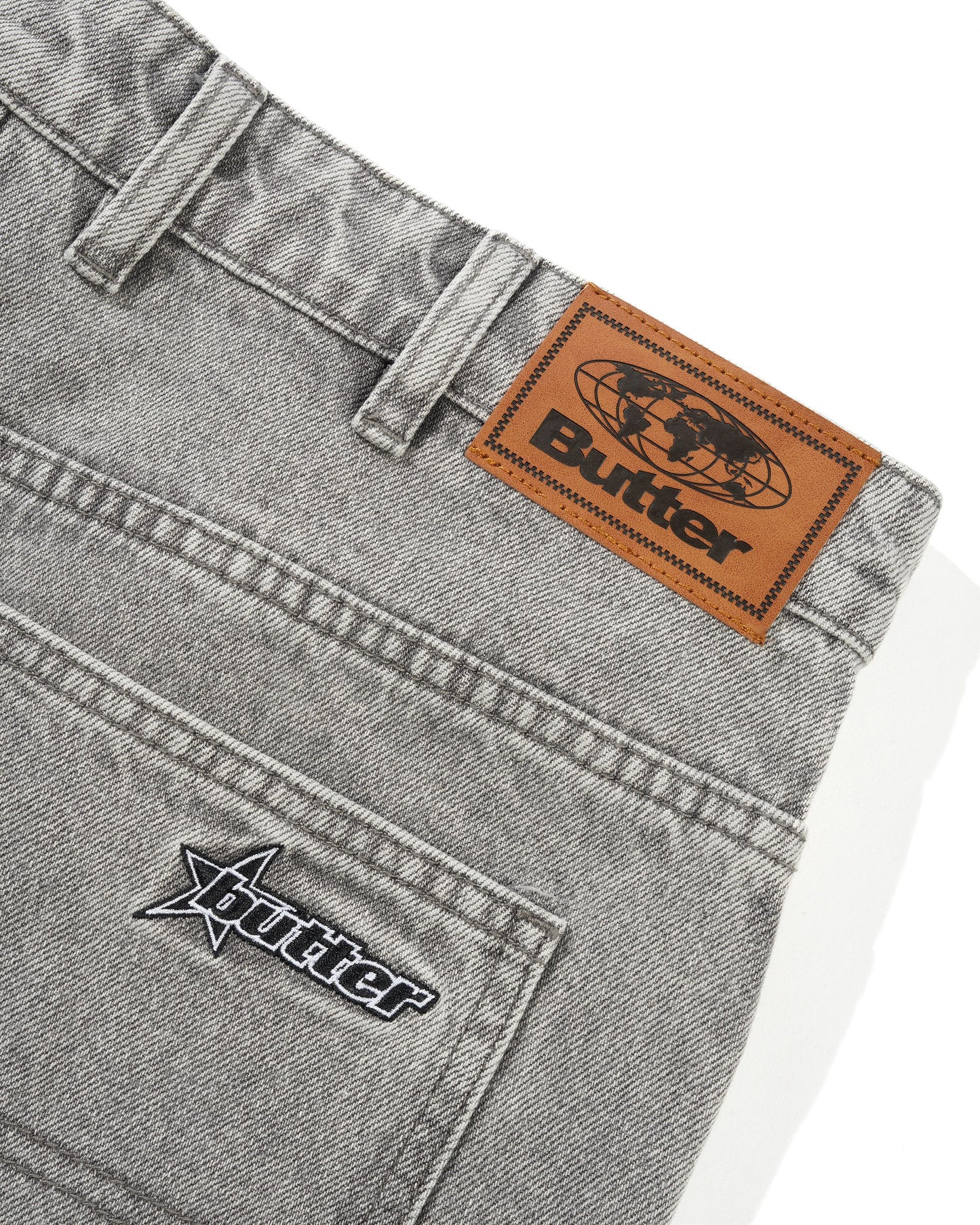 Butter Goods Racer Denim Jeans - Grey Wash