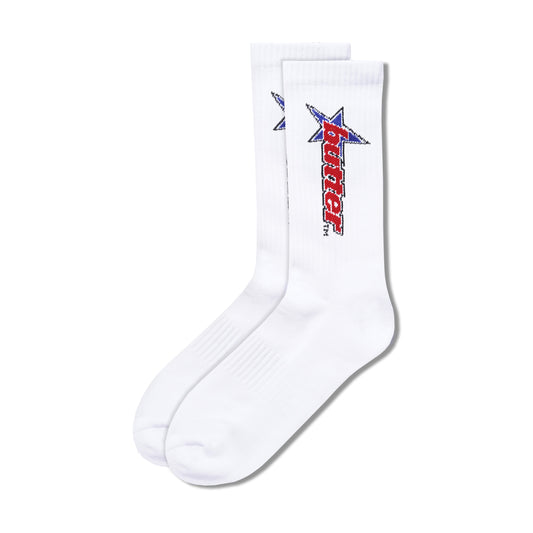 Butter Goods Racer Socks - White