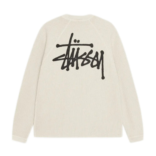 Stussy Raglan Thermal Longsleeve - Bone
