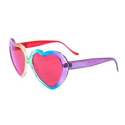 Happy Hour Heart-Ons Sunglasses - Rainbow