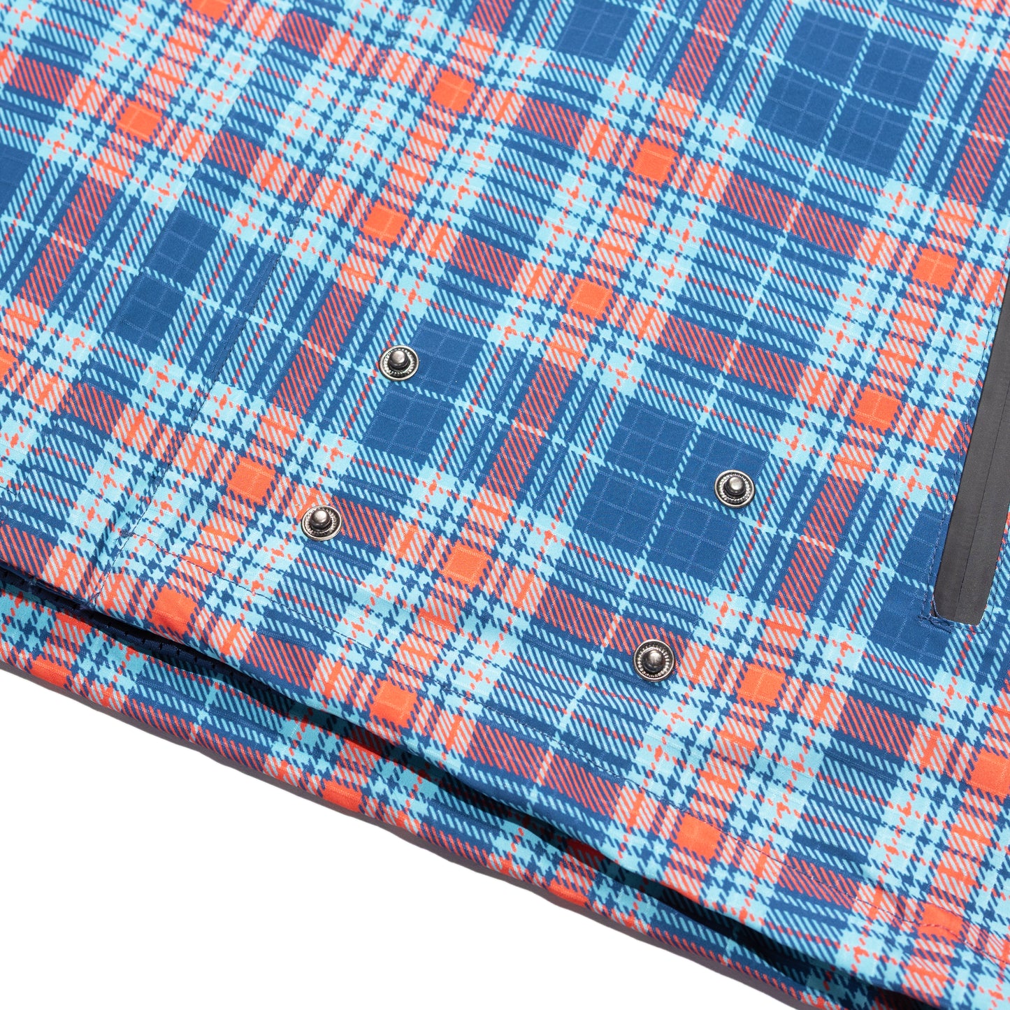 Carpet Company Rain Jacket With Reversible Hood - Plaid