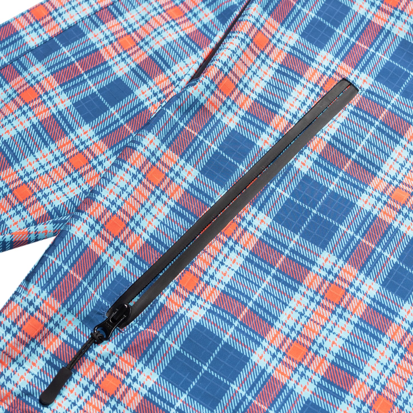 Carpet Company Rain Jacket With Reversible Hood - Plaid