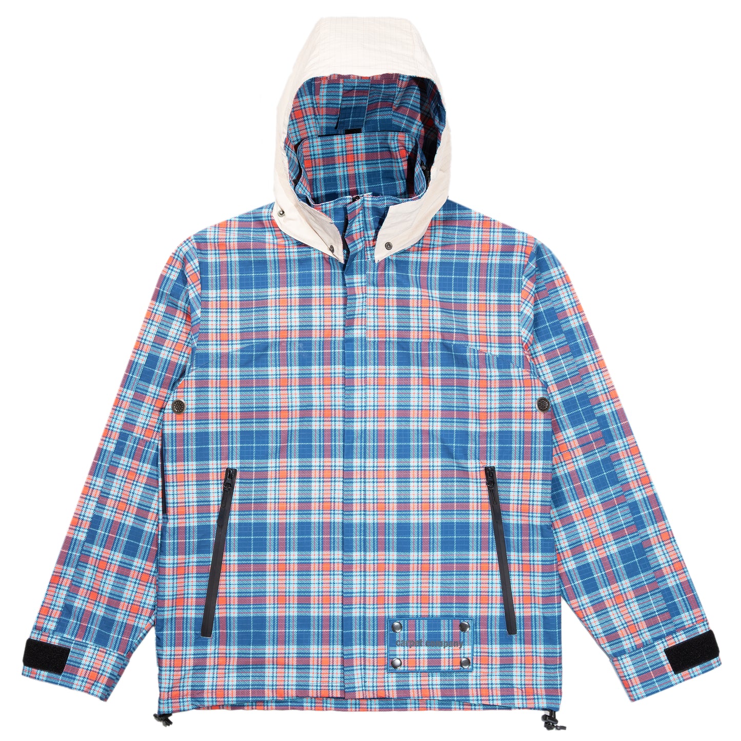 Carpet Company Rain Jacket With Reversible Hood - Plaid