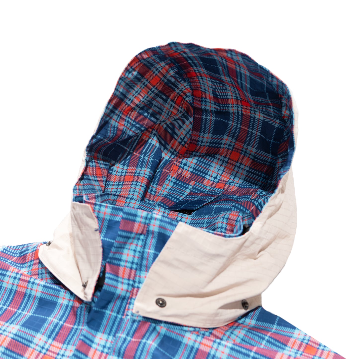 Carpet Company Rain Jacket With Reversible Hood - Plaid