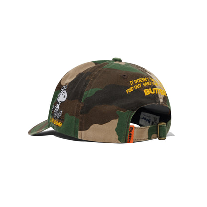 Butter Goods x Peanuts Rats 6 Panel Cap - Washed Camo
